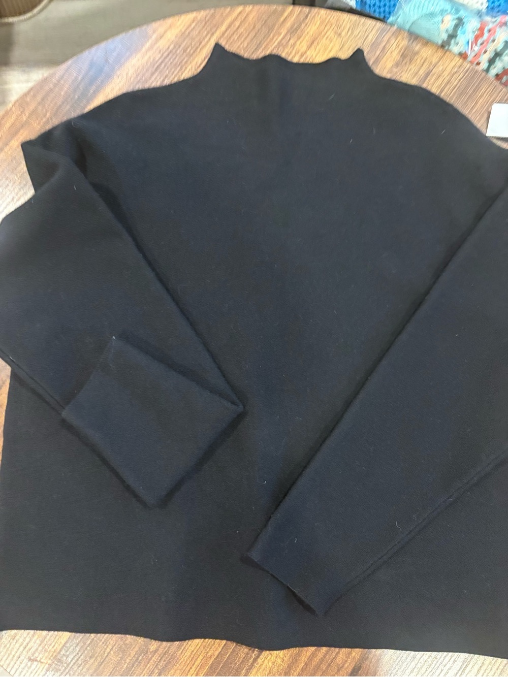 Women’s Black Crewneck Sweater - Minimal Knit